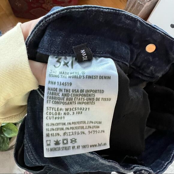 3X1 Channel High Rise Dark Wash Skinny Jeans - Picture 12 of 12